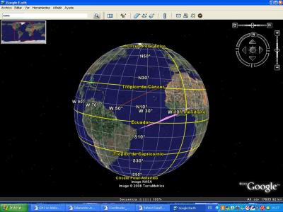 Usando el Google Earth